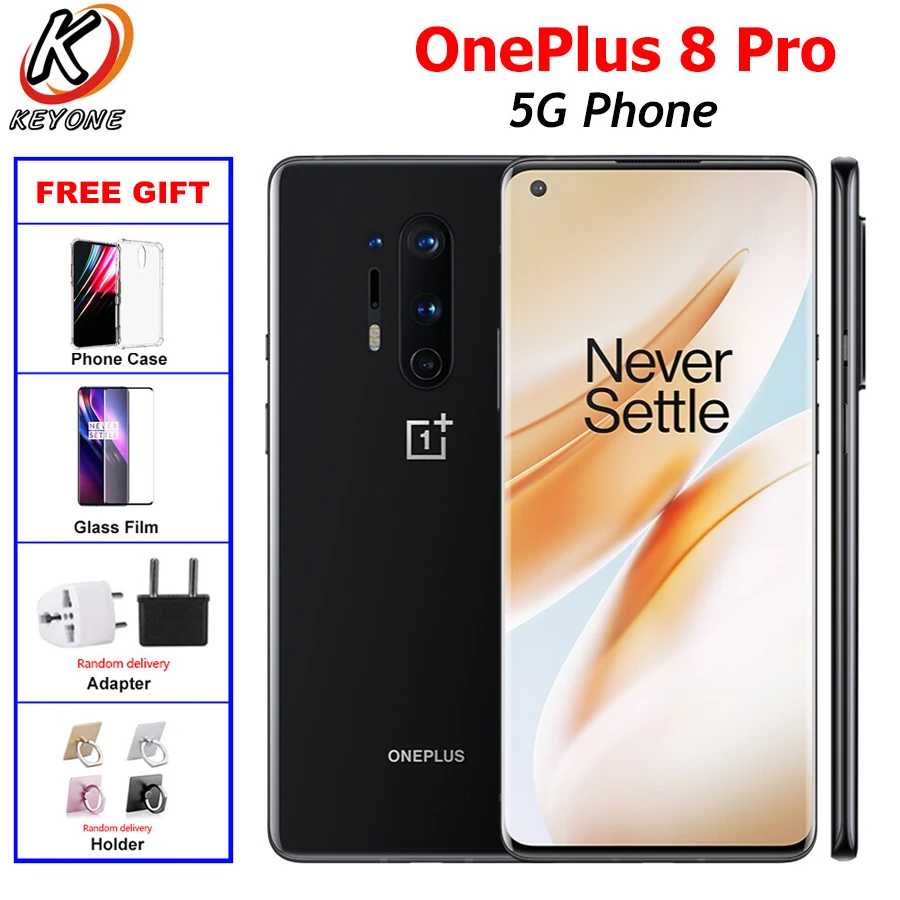 Глобальная прошивка OnePlus 8 Pro 5G мобильный телефон Dual SIM 12G Оперативная память 256 ГБ