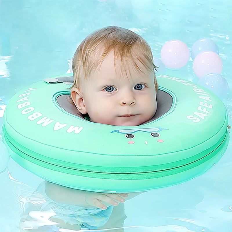 

Solid Non-inflatable Baby Infant Swim Floating Neck Ring Swimming Float For Accessories Baby Swimming Pool Toys Swim Trainer
