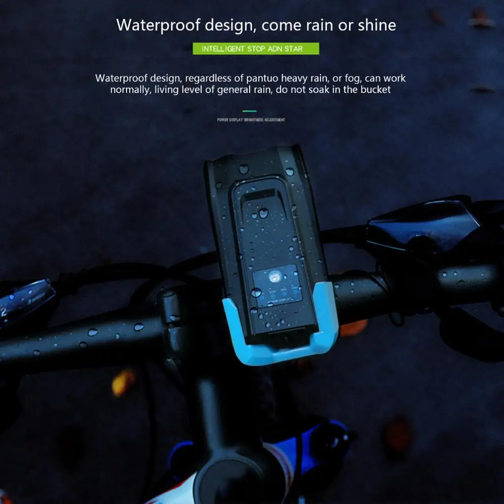 

USB Rechargeable 2000mAh/4000mAh 800 Lumen LED Bicycle Headlight Cycling Bike Head Light Front Lamp Flashlight with Horn