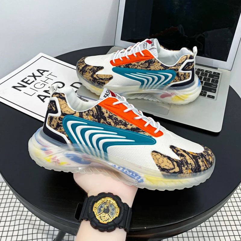 

2021 New Autumn Male Running Shoes Mesh Ventilation Tenis Sneakers Vans Fashion Flats For Men's Summer Casual Coconu sports shoe