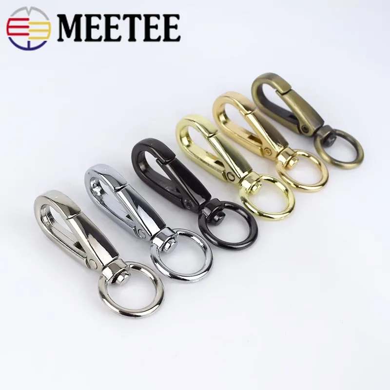 5/10pc Meetee Metal Swivel Trigger Lobster Clasp Snap Hook Buckles for Key Chain Ring DIY Outdoor Backpack Bag Parts Accessories | Дом и сад