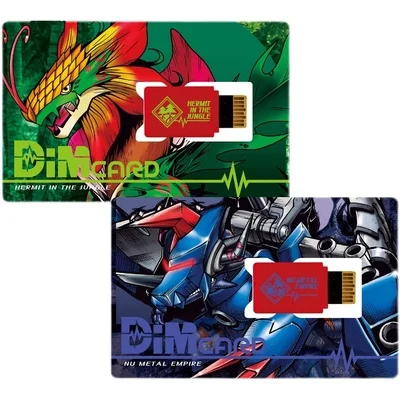Оригинальная аниме-фигурка BANDAI Digimon Kuramon Omegamon Agumon Vorvomon DIM Card V1V2 экшн-фигурка