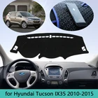 Коврик для защиты приборной панели от светильник, накладка для приборной панели, настольное покрытие, коврики для Hyundai Tucson IX35 LM 2010  2015, украшение для автомобиля