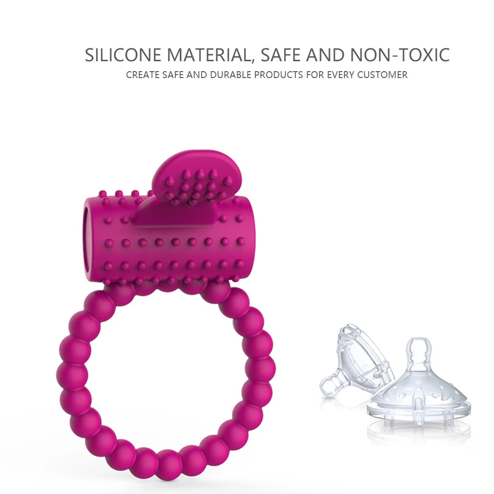 Силиконовое кольцо на пенис с вибрацией и задержкой эякуляции для пениса