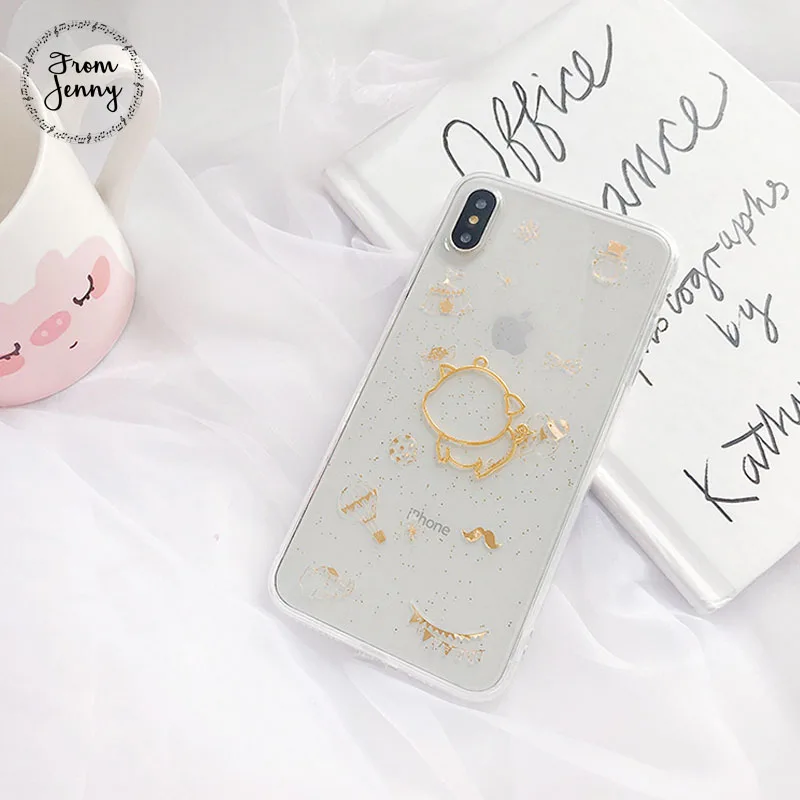 From Jenny Fantasy Trojan for iPhone x xr xs max 6 6s 7 8 Plus cartoon transparent mobile phone TPU protection soft shell |
