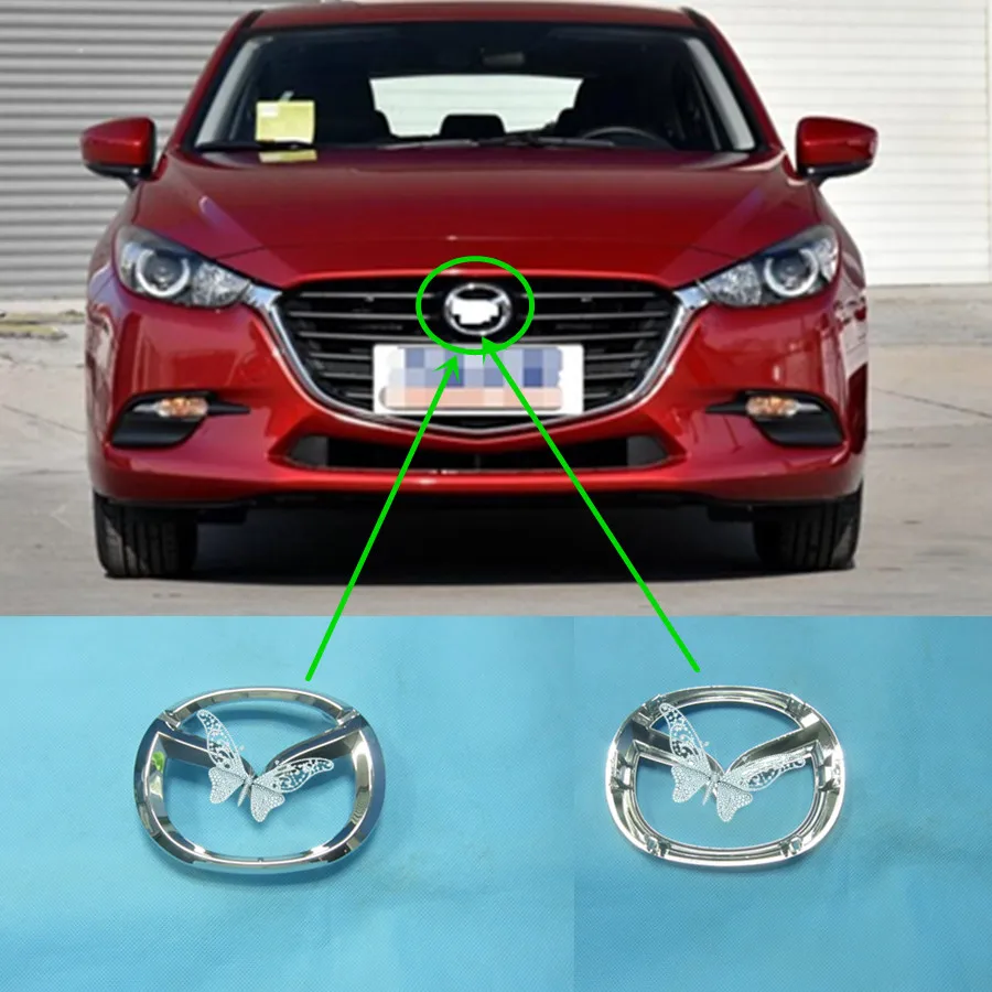 Car body 51-730 front bumper middle emblem center symbol for Mazda 3 2016-2021 BN BP