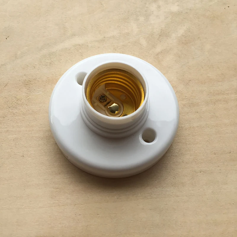 Бакелитовый плоский держатель лампы E27 спиральный интерфейс накаливания винт