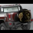 Чехол для колеса Ghost Design, аксессуары для шин, 16 дюймов, чехол для запасной шины, бесплатная доставка