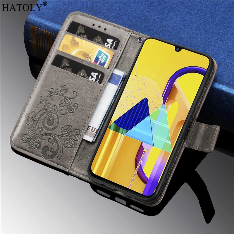 Чехол для Samsung Galaxy M30S откидной чехол кожаный бумажник бампер телефона подставка