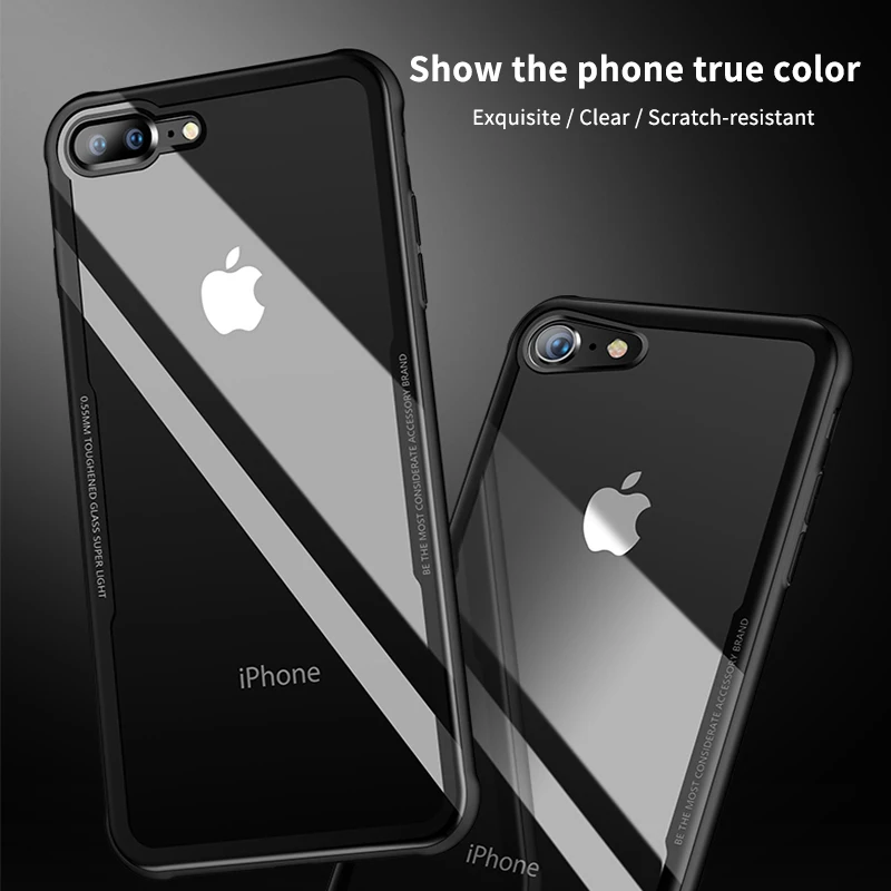 Чехол для телефона из закаленного стекла IPhone X 10 чехлы мобильного чехол iPhone 7 Plus 8