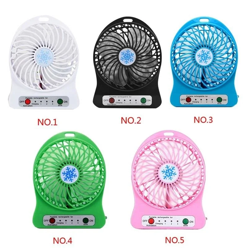

Mini Portable Fan Usb Rechargeable Fan Mini Desk Third Wind LED Light Fan Air Cooler Rechargeable Air Cooler Cooling Fans