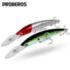 Плавающая рыболовная приманка PROBEROS, 17 см-28 г, 1 шт., искусственная приманка для ловли окуня, приманка для соленой воды, погружная плавающая приманка, рыболовная снасть