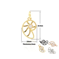 hollow spiral pendant unique bracelet necklace cubic zirconia jewelry