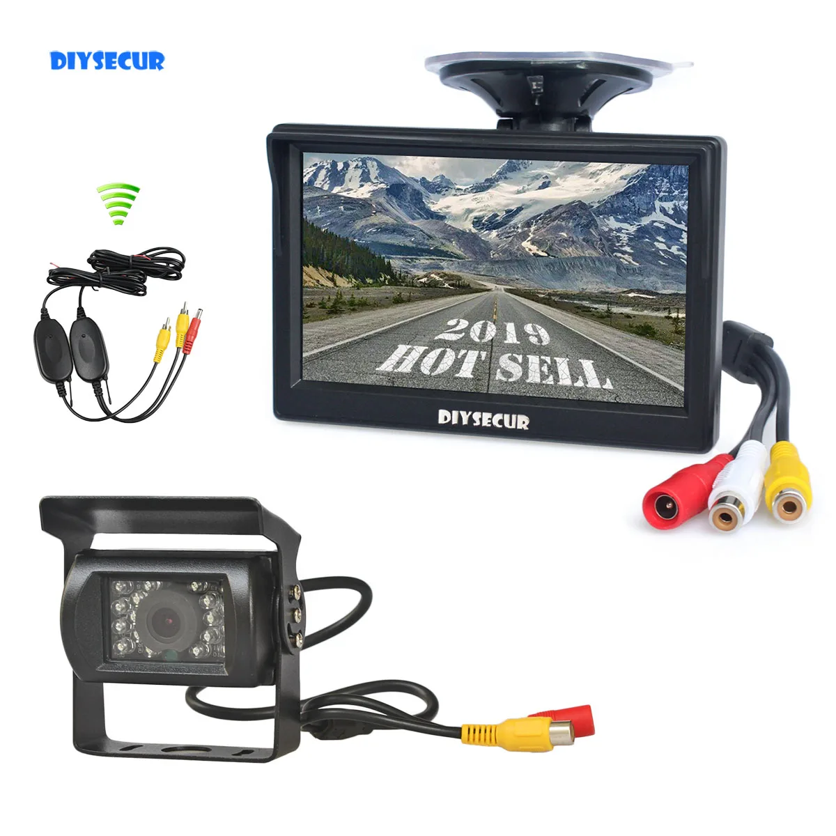 DIYSECUR беспроводной 5 "ЖК-дисплей заднего вида Автомобильный Монитор