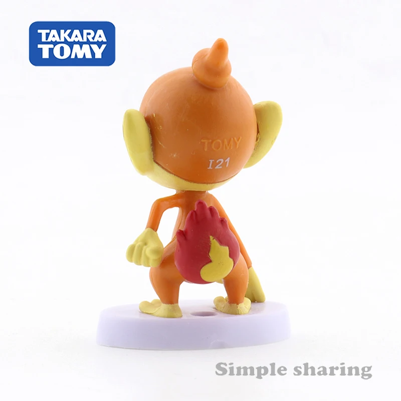 Takara Tomy Tomica Moncolle Ex Pokemon Figures MS-54 Chimchar полимерная фигурка из аниме игрушки для детей