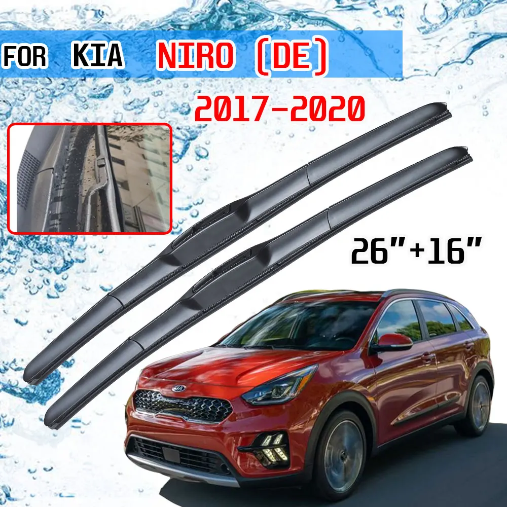Для KIA Ниро DE 2017 2018 2019 2020 аксессуары переднего лобового стекла стеклоочистителя