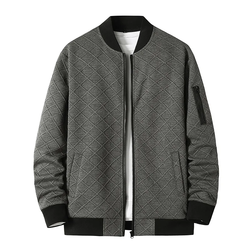 2021 на молнии со шнуровкой Мужская куртка весну и осень модный бренд Slim Fit куртки