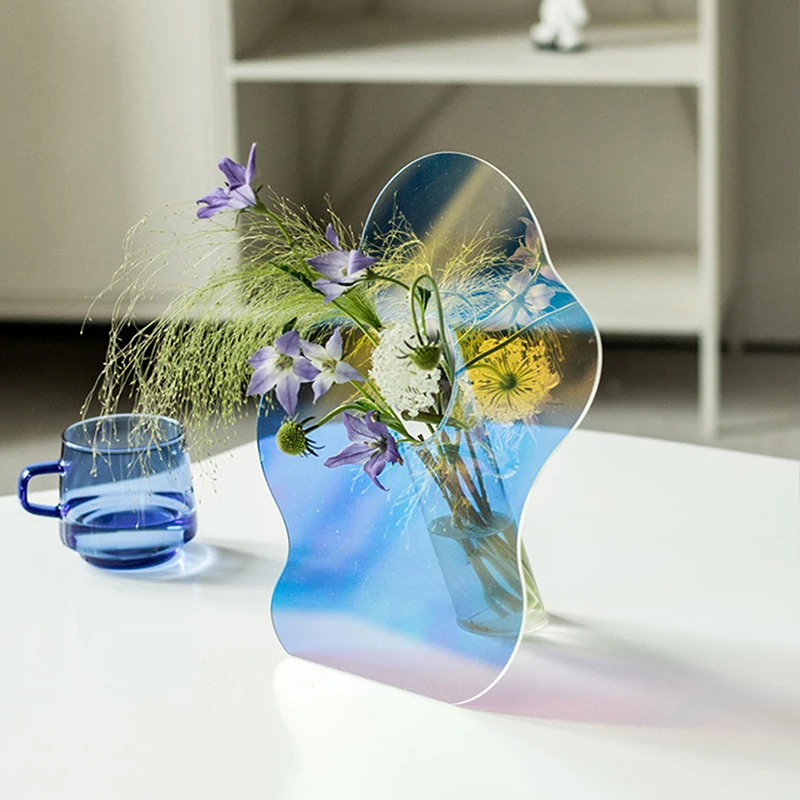 

Современная акриловая ваза, прозрачный контейнер, ваза для цветов, украшение для дома, декор для гостиной, аксессуары для стола, декоративны...