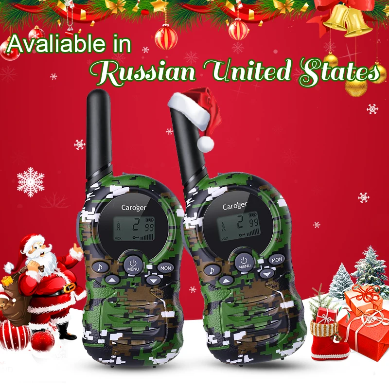 Caroger 22/8 Channel 2 шт. рации FRS/GMRS 462/467/446 MHZ двухстороннее радио миль диапазон ручной