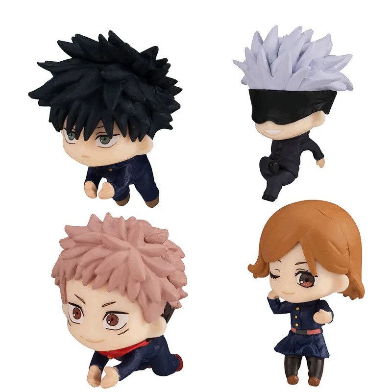 5pcs anime jujutsu kaisen gojo satoru kugisaki figure action figure modle toys free global shipping