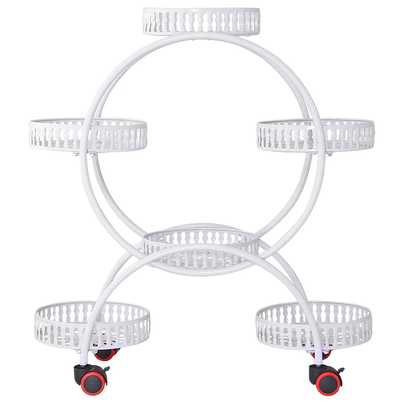 Цветочная консоль рамка для цветочного горшка кованые железные шкивы гостиной