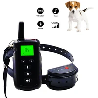 500m rechargeable dog training collar waterproof electronic trainner vibrationstatic shocktone trainning modes for all dogs
