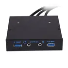 3,5 дюймов 20Pin на 2 USB 3.0 порта концентратор HD аудио ПК Гибкая панель расширения передней панели добавить 2xUSB3. 0-портовый концентратор и HD аудио порт для настольного компьютера