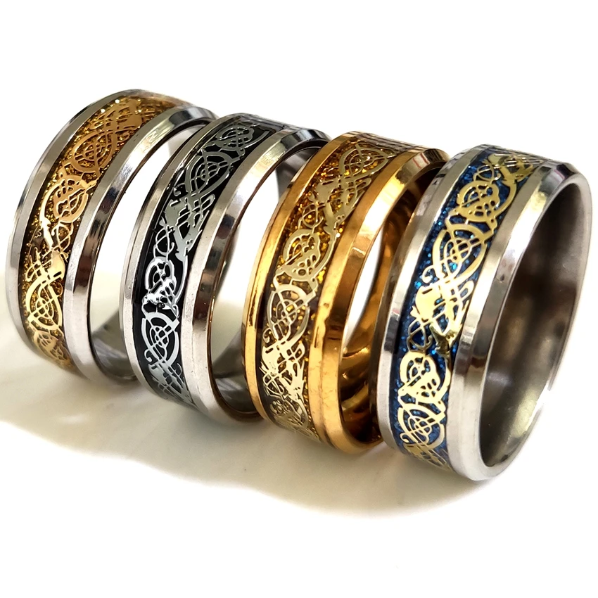 Оптом Лот 50 шт. Топ сочетание кольцо дракона прекрасного качества