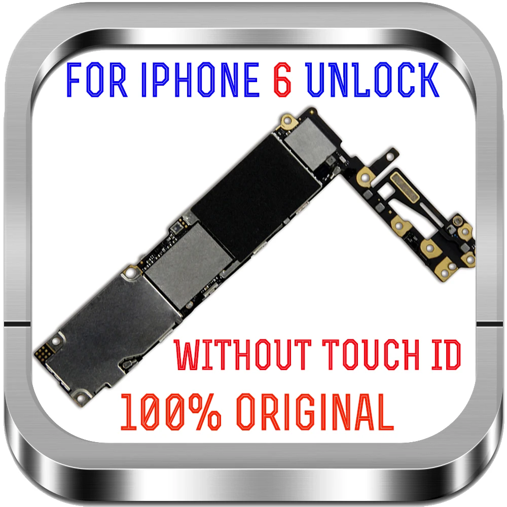 Оригинальная Заводская разблокированная материнская плата для iPhone 6 с/без Touch ID