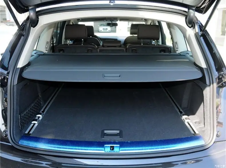High Qualit Trunk Security Screen Privacy Shield Cargo Cover For Audi Q7 2016 2017 2018 2019 (Black Beige) | Автомобили и