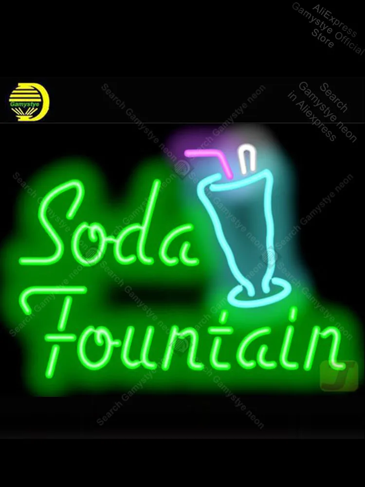 

Neon Sign for Soda Fountai neon Light Sign Home Wall decorate Windower Store Display Beer Sign Recreation Room Neon Light Art
