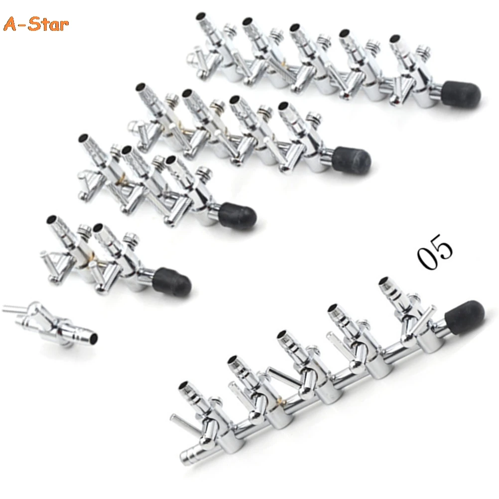 

Stainless Steel Aquarium Tank Air Pump Air Flow Splitter Air Flow Tube Pipe Line Control Valve Switch Valve