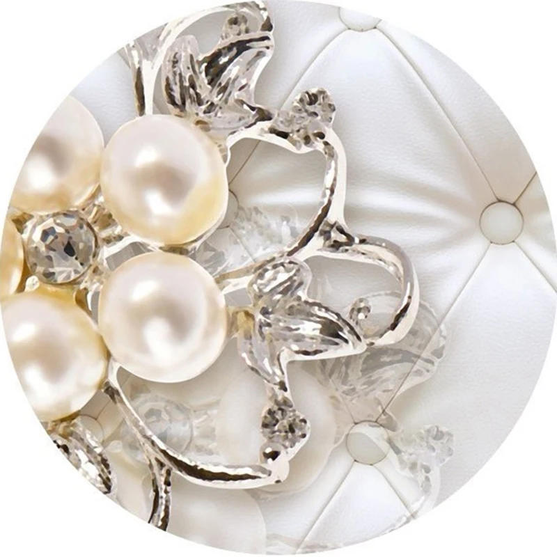 3D Фэнтези Европейский стиль мягкий пакет стерео рельеф жемчужные цветы ТВ фон