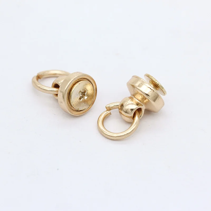 20 шт. Золотое серебряное покрытие твердая металлическая круглая головка шпилька