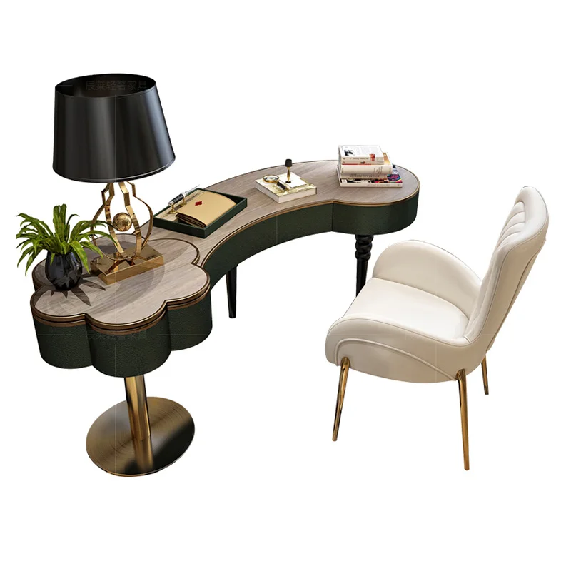 Красивый светильник роскошный дизайнерский компьютерный стол из итальянской