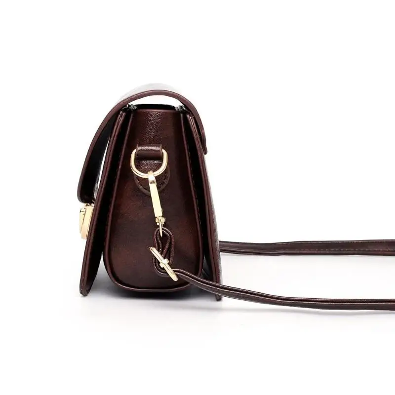 

Casual Women Crossbody Bags PU Leather Fashion Pure Color Small Shoulder Messenger Handbag Bolsas Feminina Mujer Sac A Main