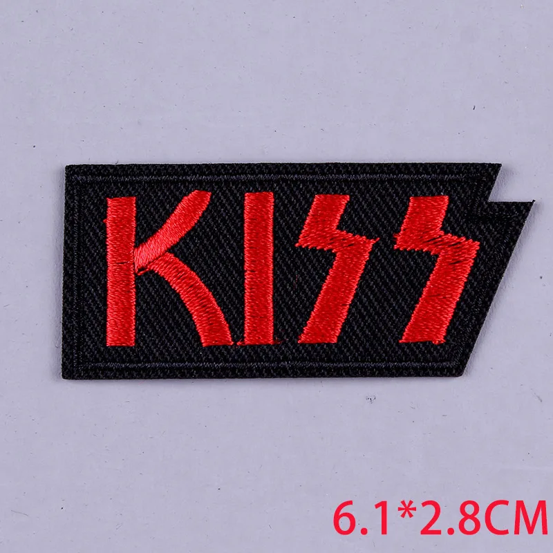 Нашивки Pulaqi в полоску рок группы вышитые термоклейкие нашивки для одежды