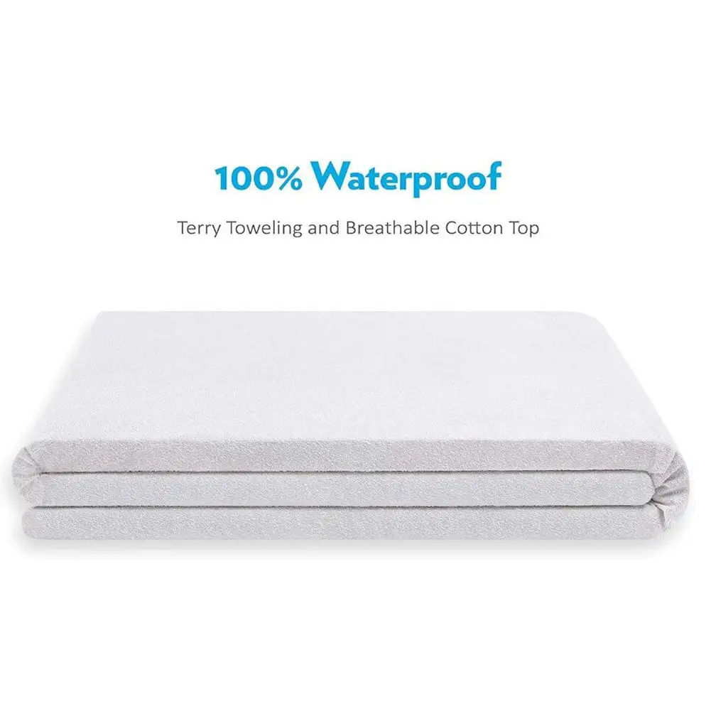 1PCs New Four - Corner Tendon Terry Cloth Waterproof Bed Cover Mattress Protector | Дом и сад