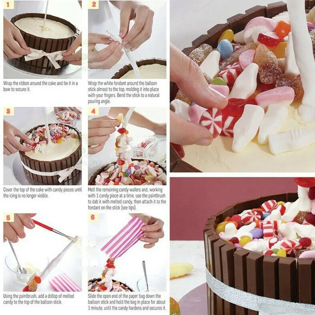

DIY Cake Stand Anti-Gravity Pouring Cake Support Structure Frame Fondant Decoration Stand Sugar craft Making Tool Party
