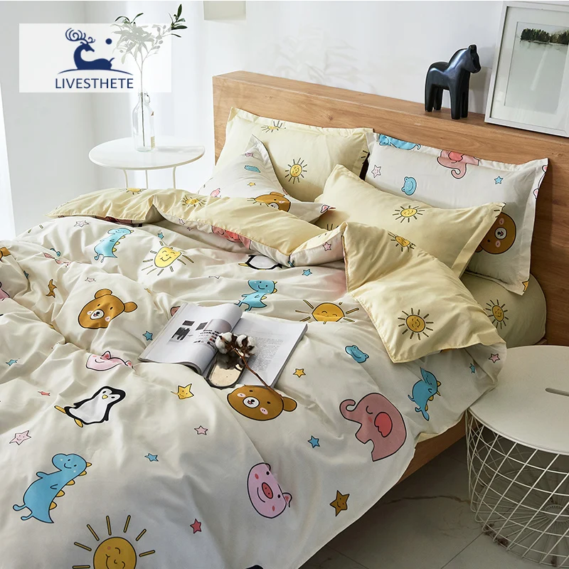 Liv Esthete Foreast Комплект постельного белья медведь милый для детей ребенок двойной