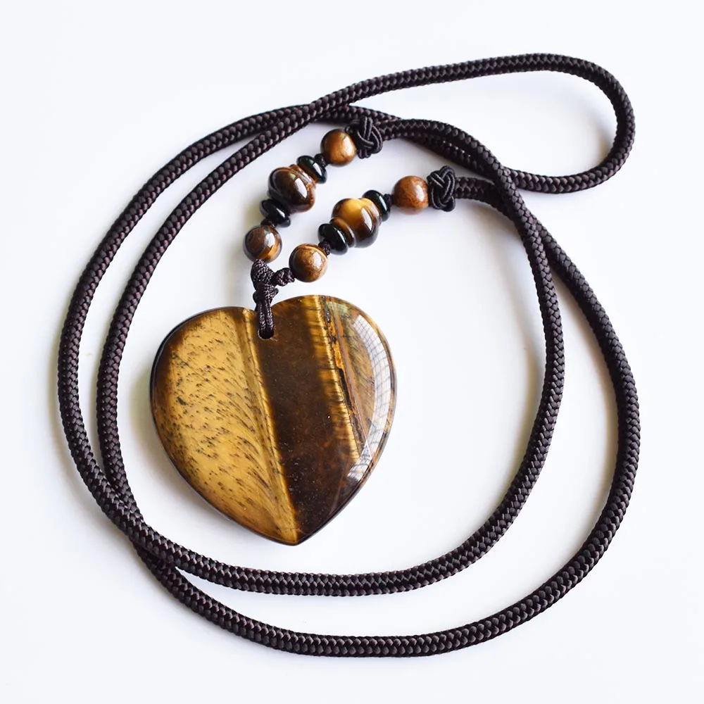 

Wholesale 2pcs/lot 2020 new fashion good quality natural stone Heart shape charms pendants & necklace jewelry free shipping