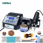 Паяльная станция YIHUA 938D, пинцет высокой мощности, Антистатическая, умная паяльная станция для ремонта и переделки, набор электрического паяльника