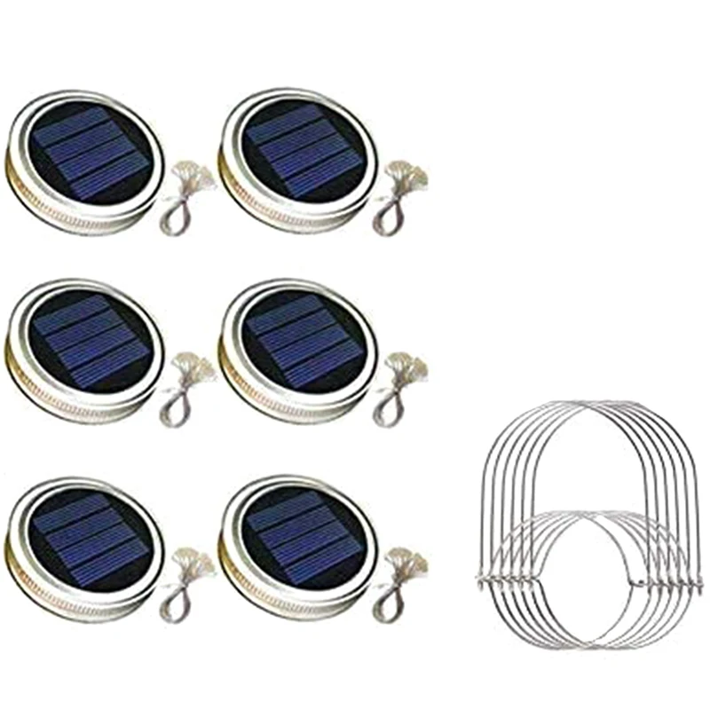 

Светильники с крышкой на солнечной батарее, 6 шт./упаковка, 30 светодиодов