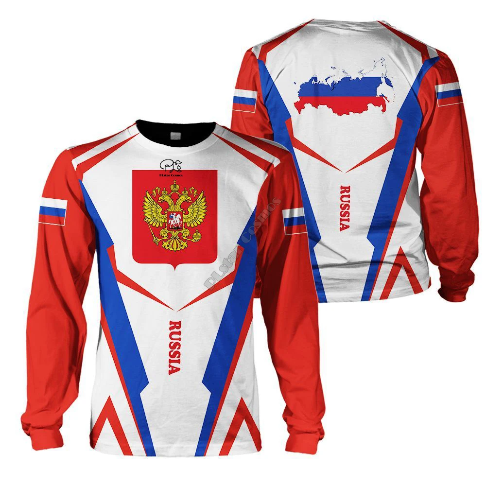 Весенняя Толстовка PLstar Cosmos в стиле Харадзюку с принтом 3DPrinted Russia Nation унисекс топы