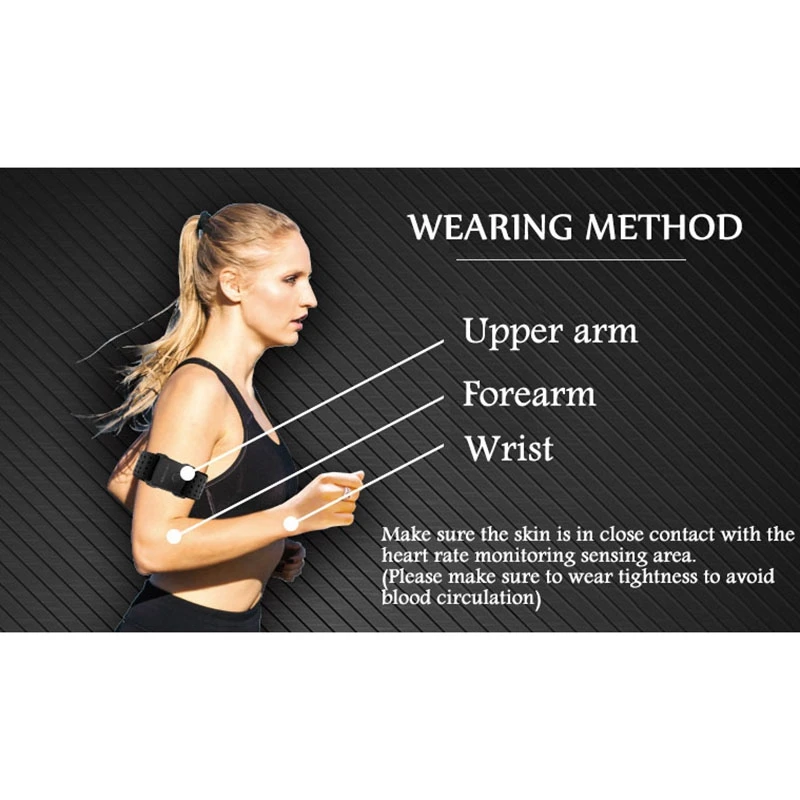 

Action Heart Rate Monitor Tracker Hand Strap Bluetooth 4.0 ANT+ Smart Fitness Sensor for Outdoor Cycling Sports