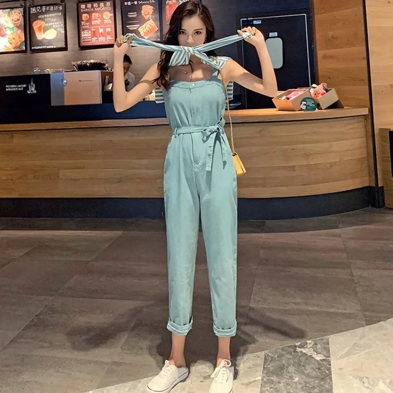 Женский комбинезон модный 2020 свободный крой женские комбинезоны без рукавов с