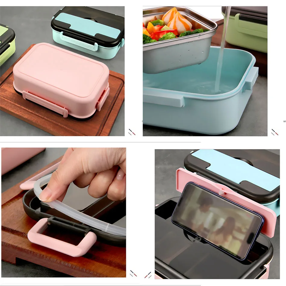 Контейнер для еды из нержавеющей стали 304 детей | Дом и сад