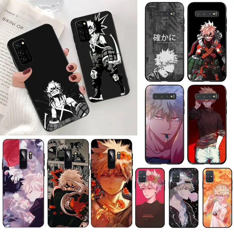 Boku без герой Академии Katsuki Bakugou цветной чехол для телефона Samsung S20 plus Ultra S6 S7 край S8 S9