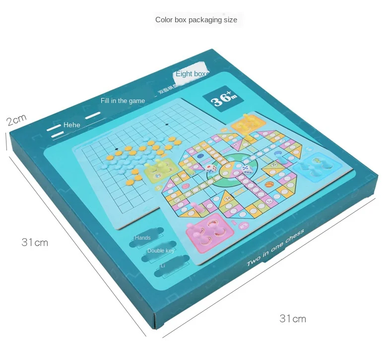 Детские шахматы на самолетах деревянные шашки многофункциональная игра пять в