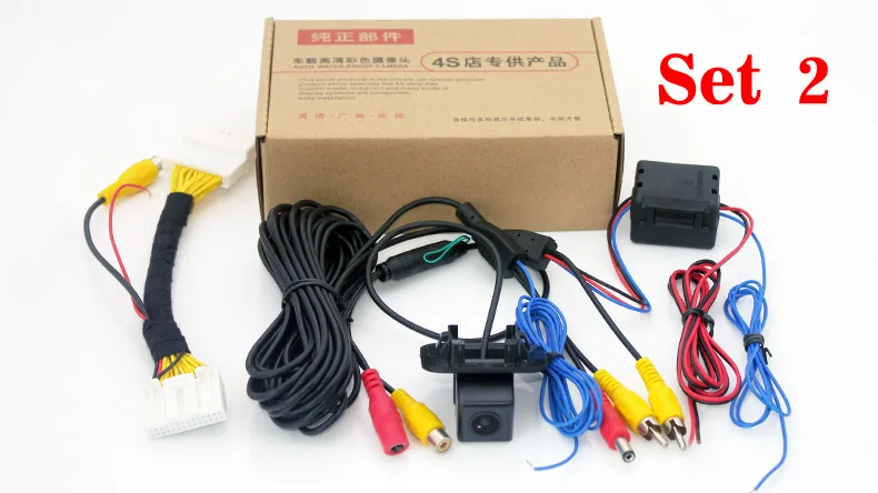 Set 2 Для Mazda 2 Sedan мазда2 Demio DJ~ /28 Pin обратная камера интерфейс для заводской-infoasurement Monitor камера заднего вида - Название цвета: Set 2
